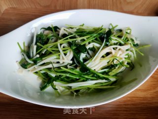 黑豆苗拌金针菇的做法步骤：13