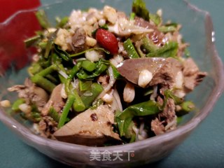 香椿针菇拌鸡肝的做法步骤：16