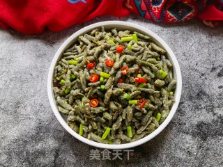 小米椒蒜苔蒸炒楮桃穗的做法步骤：19