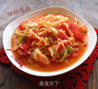 西红柿炒洋白菜的做法步骤：8