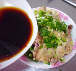 葱油鸡的做法步骤：9