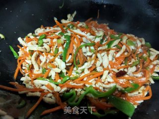 鱼香鸡丝的做法步骤：14