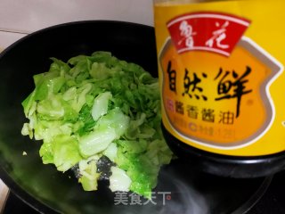 清炒圆白菜的做法步骤：7