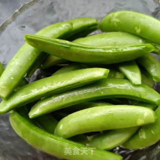 白灼甜豆的做法步骤：3