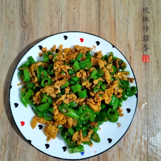 杭椒炒鸡蛋的做法步骤：4