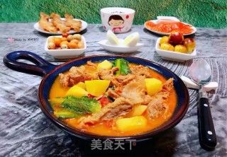 西红柿土豆青菜炖牛肉的做法步骤：16