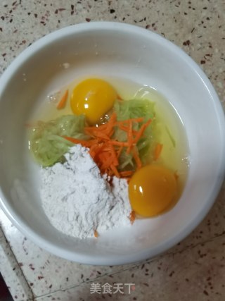 西瓜皮鸡蛋饼的做法步骤：7