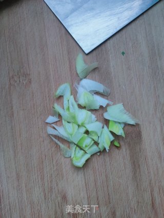 油菜鸡蛋面的做法步骤：4