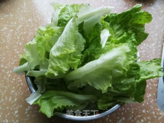 生菜烧豆腐的做法步骤：1