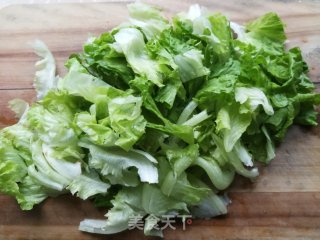 生菜烧豆腐的做法步骤：2