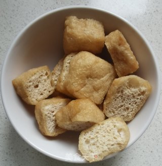 鸡肉丸烧豆腐泡的做法步骤：6