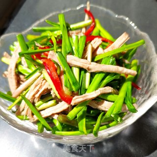 蒜苗拌肉丝的做法步骤：12
