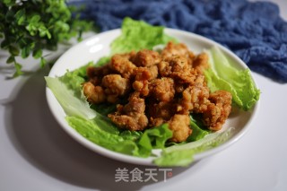 油炸酥鸡肉的做法步骤：6