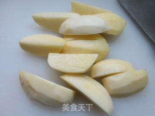 兰花豆腐干烧土豆的做法步骤：3