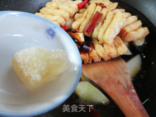 兰花豆腐干烧土豆的做法步骤：9