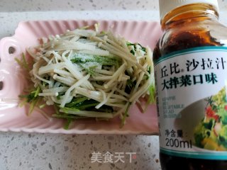 黑豆苗拌金针菇的做法步骤：11