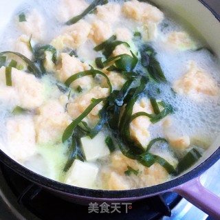 海带虾肉豆腐汤的做法步骤：12