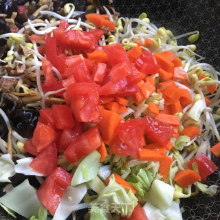 松茸时蔬饸饹的做法步骤：11