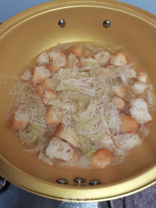 虾皮挂面油条汤的做法步骤：5