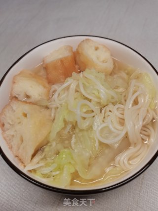 虾皮挂面油条汤的做法步骤：6