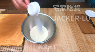 日式棉花瑞士卷，口感绵软细腻，春游试试做一个，让你味蕾绽放。的做法步骤：21