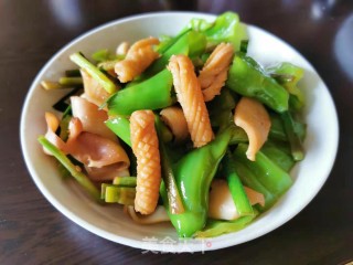 辣椒炒鱿鱼的做法步骤：10