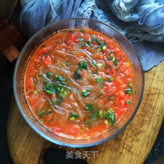 茄汁红薯粉的做法步骤：8