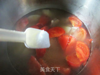 番茄土豆仔排汤的做法步骤：9