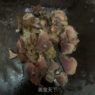 腊肉炒四季豆的做法步骤：3