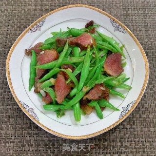 腊肉炒四季豆的做法步骤：9