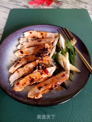 春葱拌贵妃肉的做法步骤：7