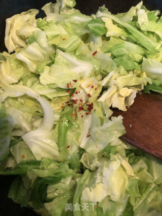 酸辣包心菜的做法步骤：3