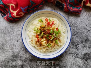 萝卜干油泼粉的做法步骤：10