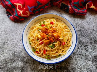 萝卜干油泼粉的做法步骤：13