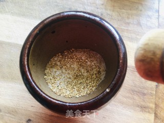 芝麻盐拌米粉的做法步骤：4