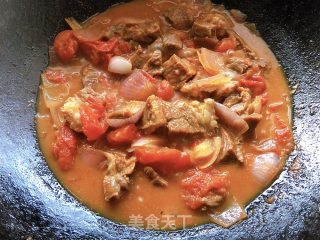 西红柿炖牛腩肉的做法步骤：13