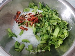 莙荙菜杆拌粉丝的做法步骤：7