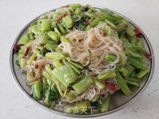 莙荙菜杆拌粉丝的做法步骤：9