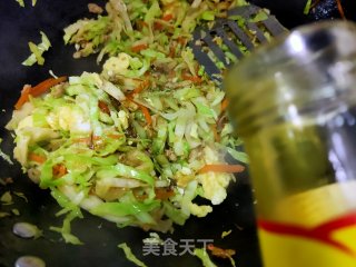 肉末圆白菜炒饼丝的做法步骤：18