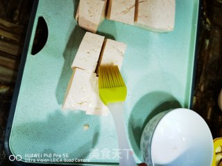 一款好吃的黑暗料理，空气炸锅烤臭豆腐！的做法步骤：3