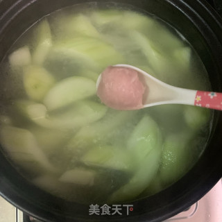 黄瓜滚肉酱汤的做法步骤：6