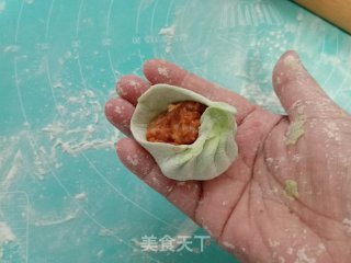 菠菜汁胡萝卜包子的做法步骤：19