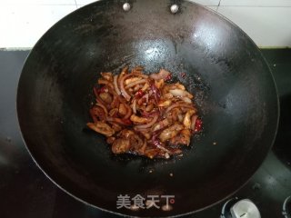 洋葱炒鸡杂的做法步骤：9
