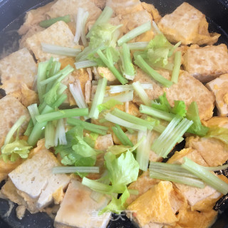 鸡蛋香煎豆腐的做法步骤：9