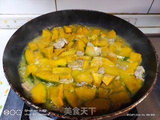 肉片烧南瓜的做法步骤：6