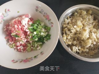 玉米粉酸菜馅蒸饺的做法步骤：5