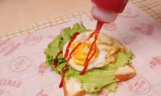 馋哭隔壁家小孩的照烧鸡排三明治的做法步骤：3