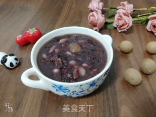 黑米桂圆杂粮粥的做法步骤：3