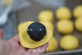 南瓜花生芝麻汤圆的做法步骤：18