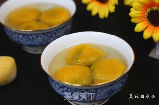 南瓜花生芝麻汤圆的做法步骤：25